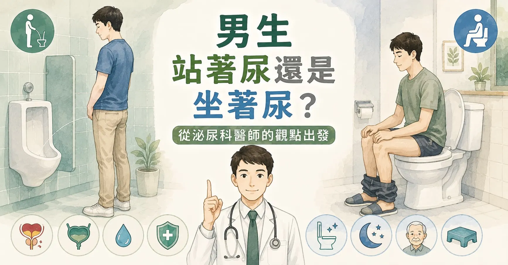 男生站著尿還是坐著尿？從泌尿科醫師的觀點出發
